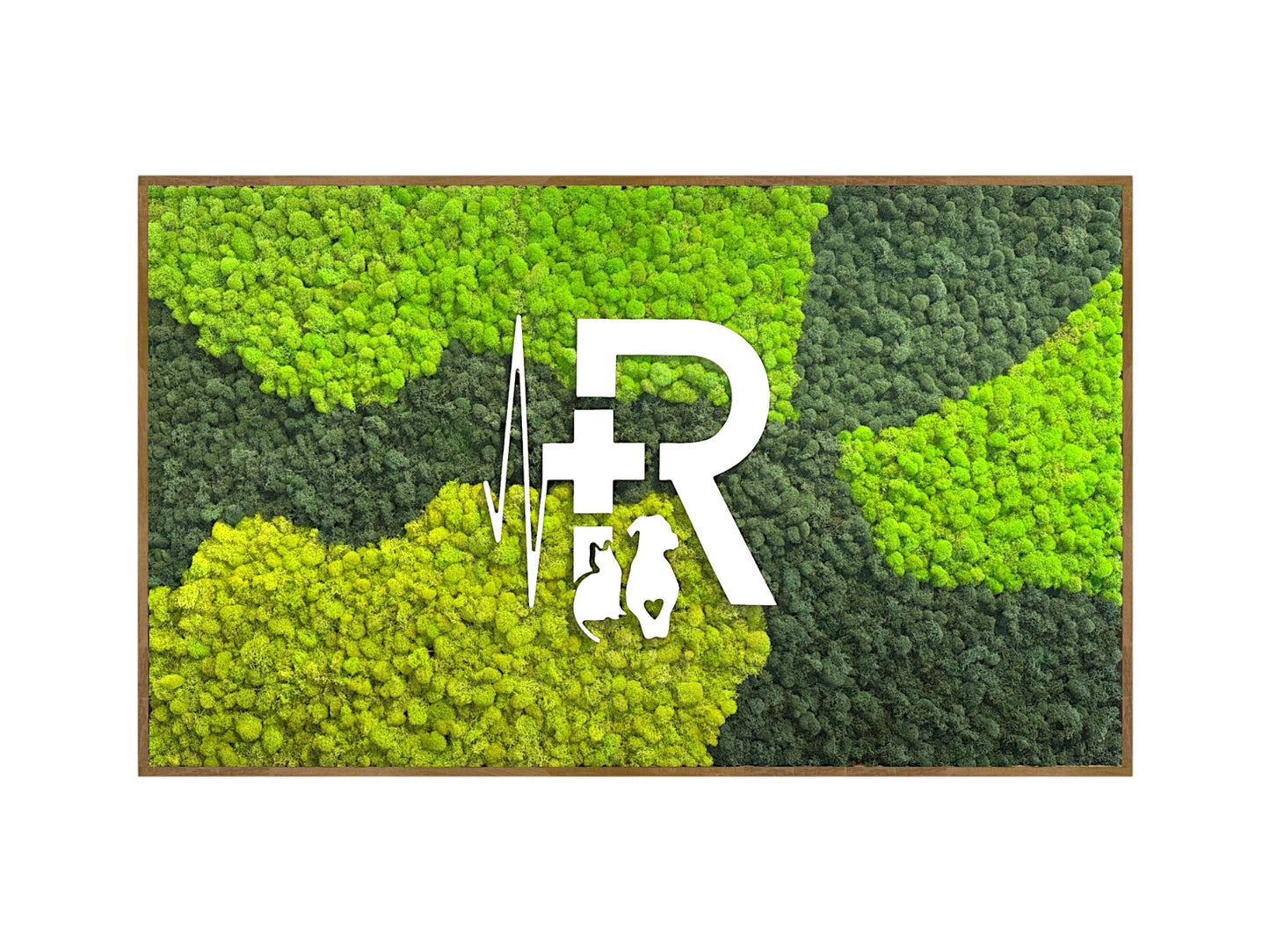 Custom Business Logo (Multicolor Reindeer Moss) Moss Art Frame