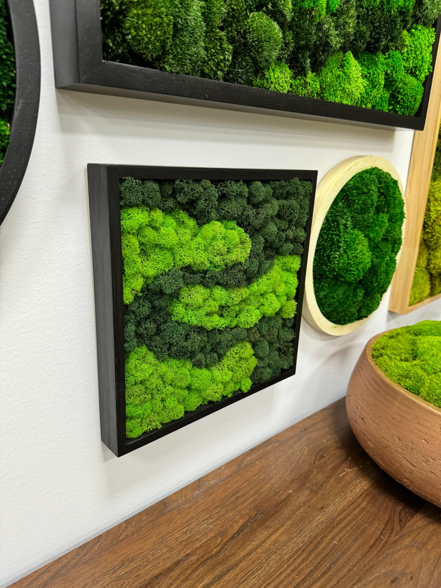 Reindeer Moss Frame - The Wavy