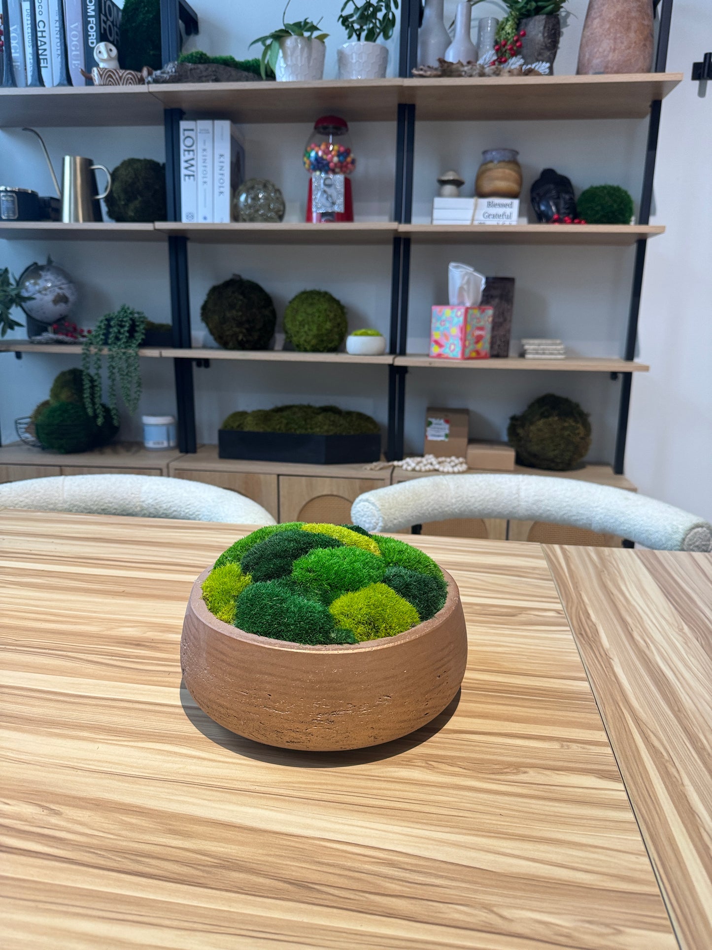 Ready to Ship: The Golden Copper Moss Bowl (Multicolor)