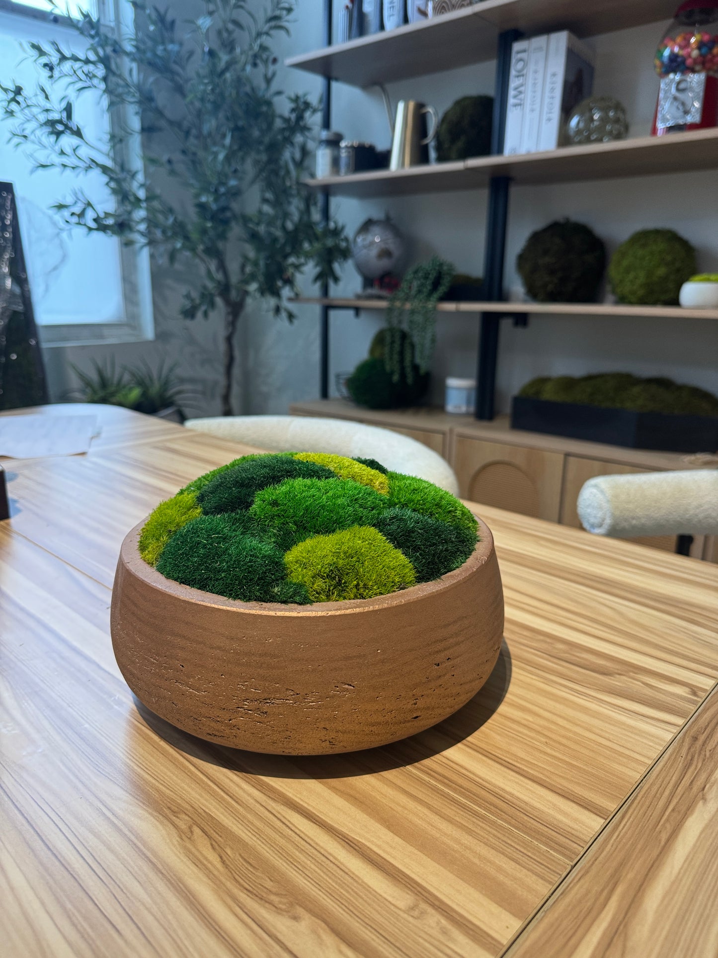 Ready to Ship: The Golden Copper Moss Bowl (Multicolor)