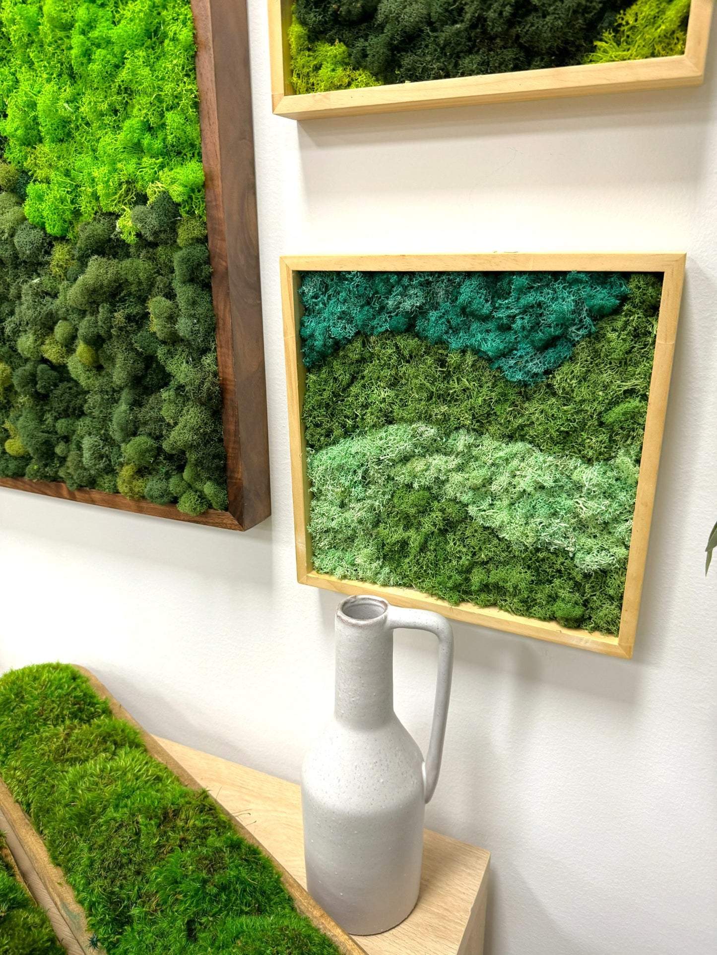 Reindeer Moss Frame - Ocean Mist