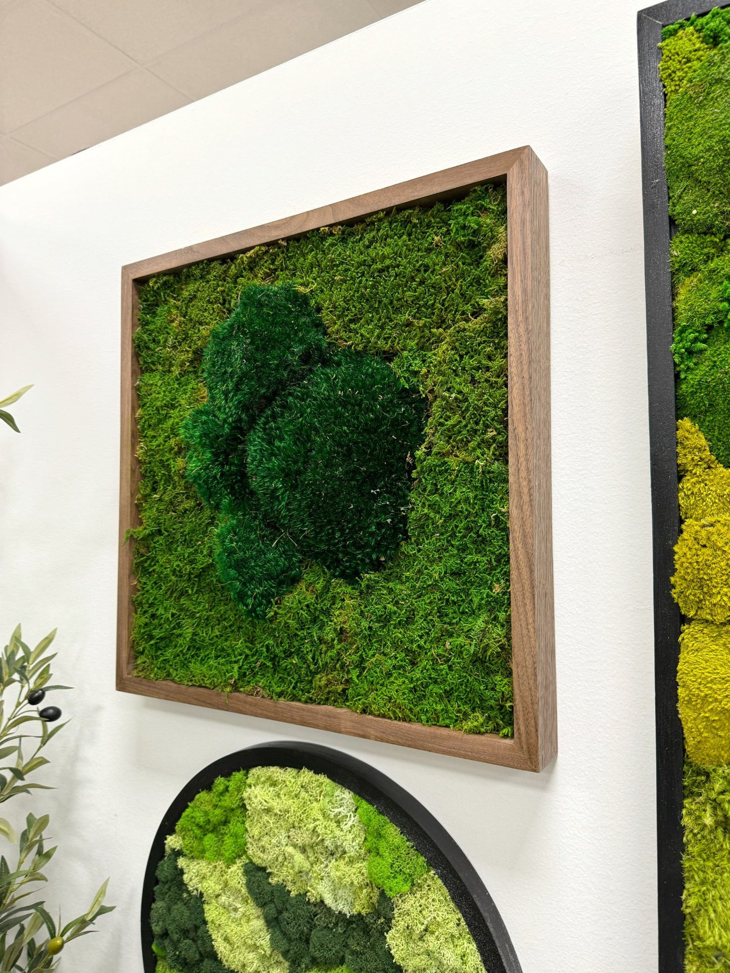 Moss Art Frame - Green Volcano