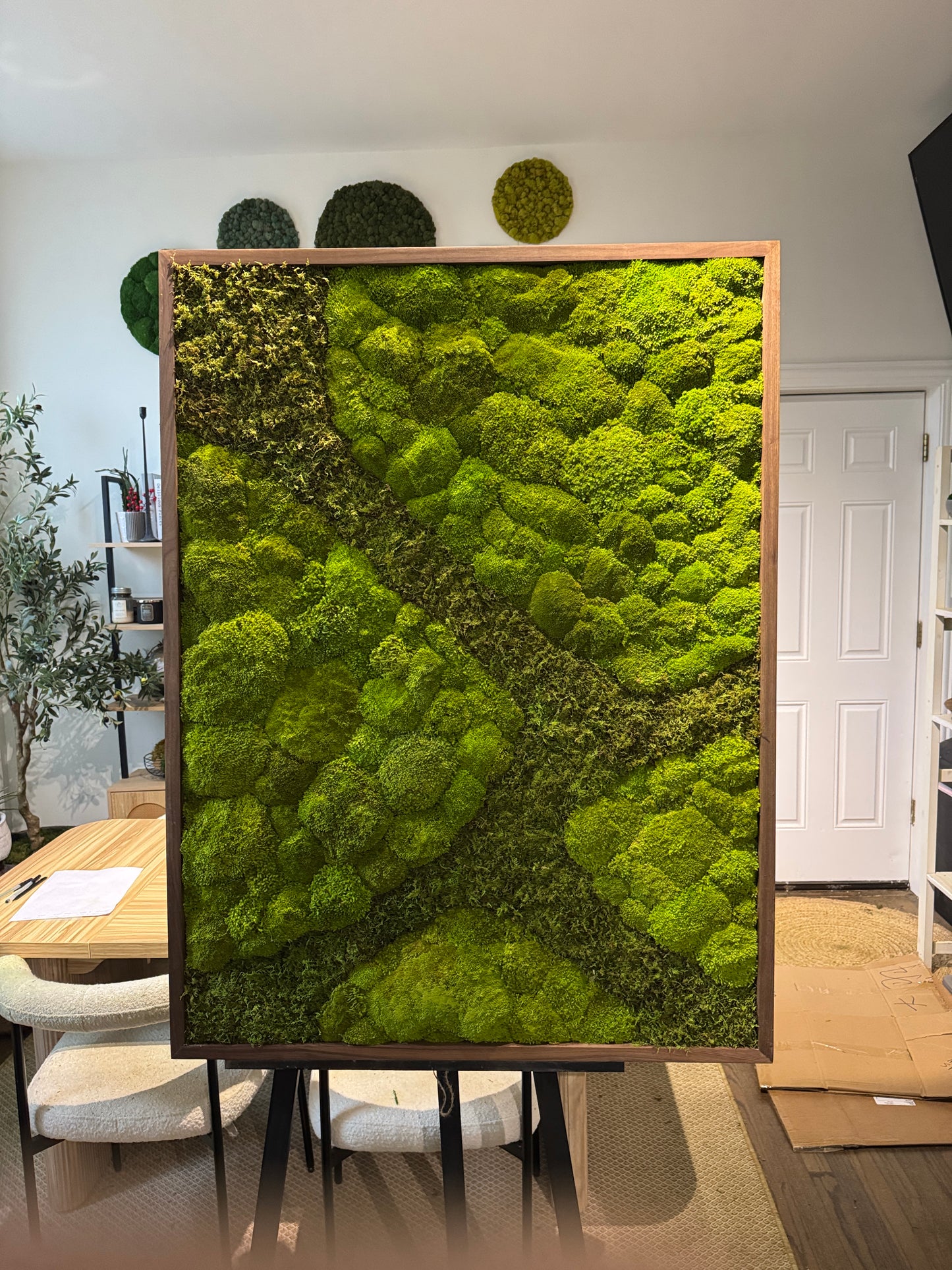 48x36" Aerial Forest Moss Art Frame: Ready to Ship