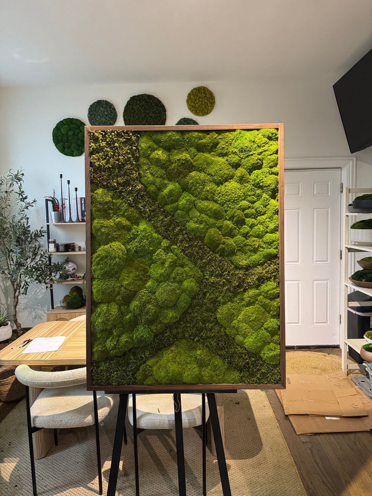 48x36" Aerial Forest Moss Art Frame: Ready to Ship