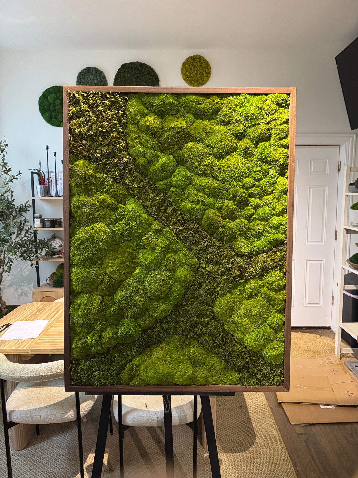 48x36" Aerial Forest Moss Art Frame: Ready to Ship
