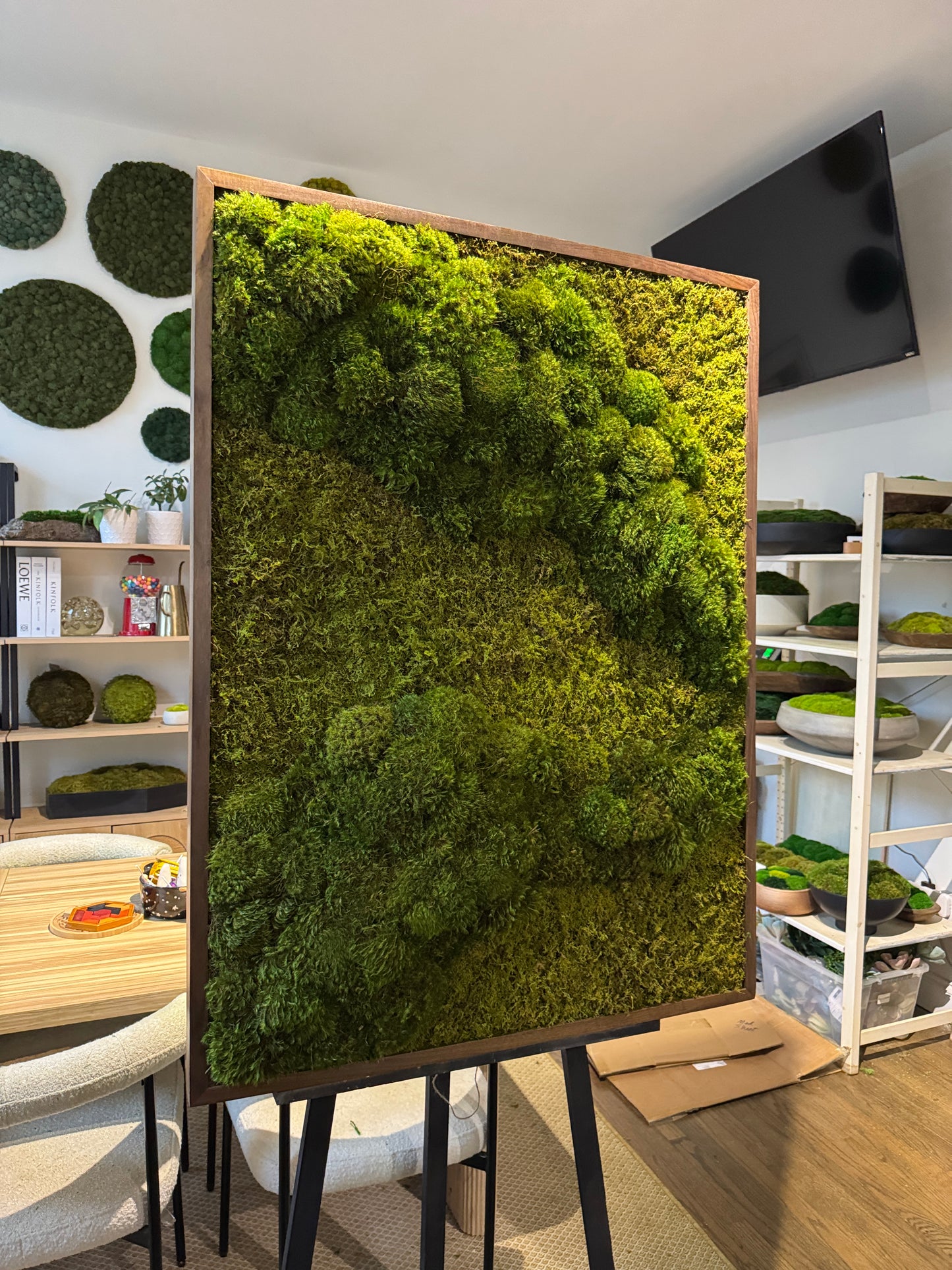 Subtle Neutral Moss Art Frame