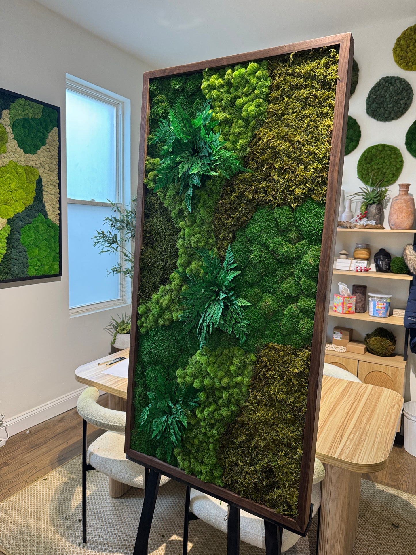 48x24" Green Terrain Moss Art Frame: Ready to Ship