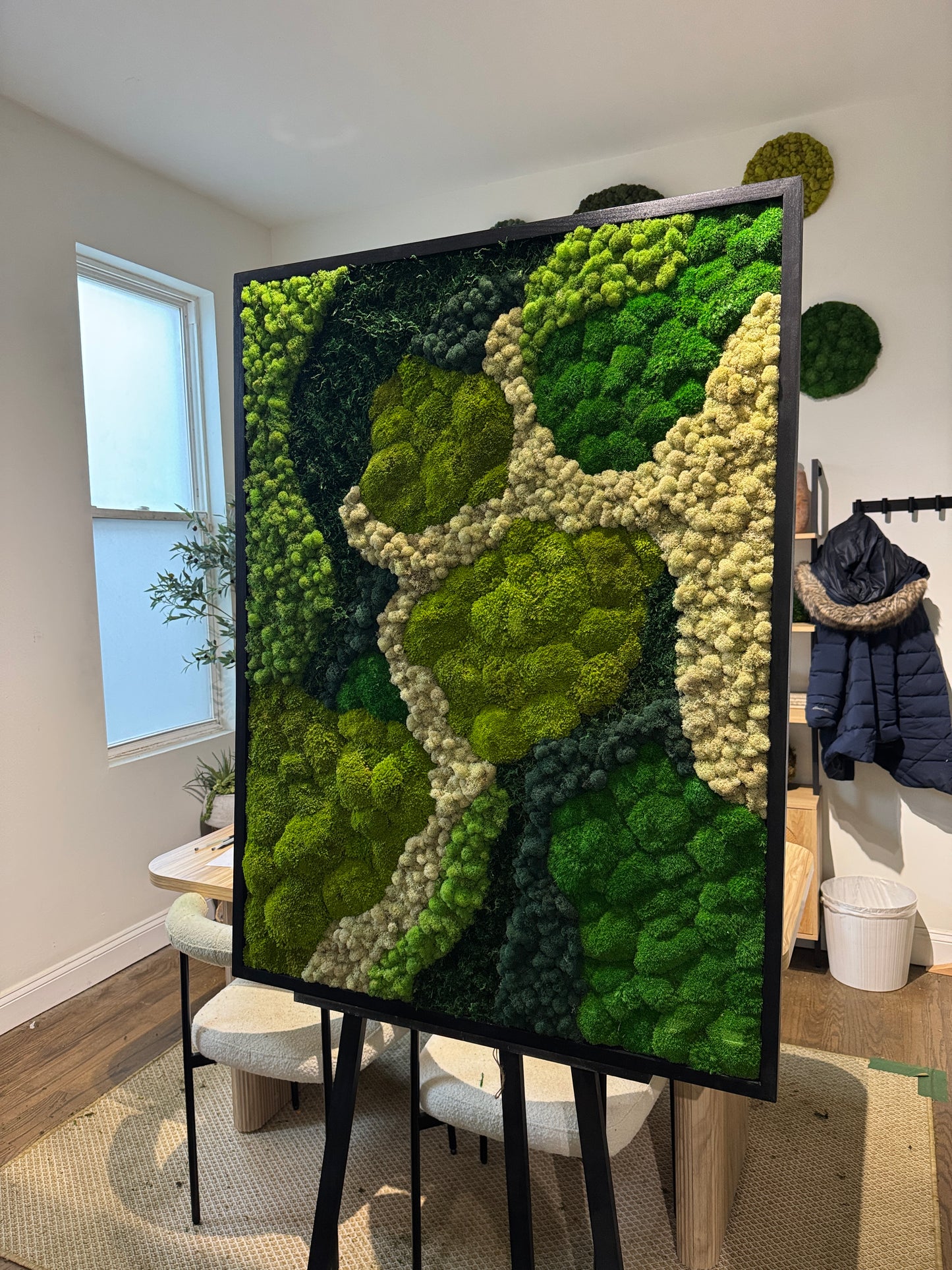 48x36" Angel's Forest Moss Art Frame: Ready to Ship