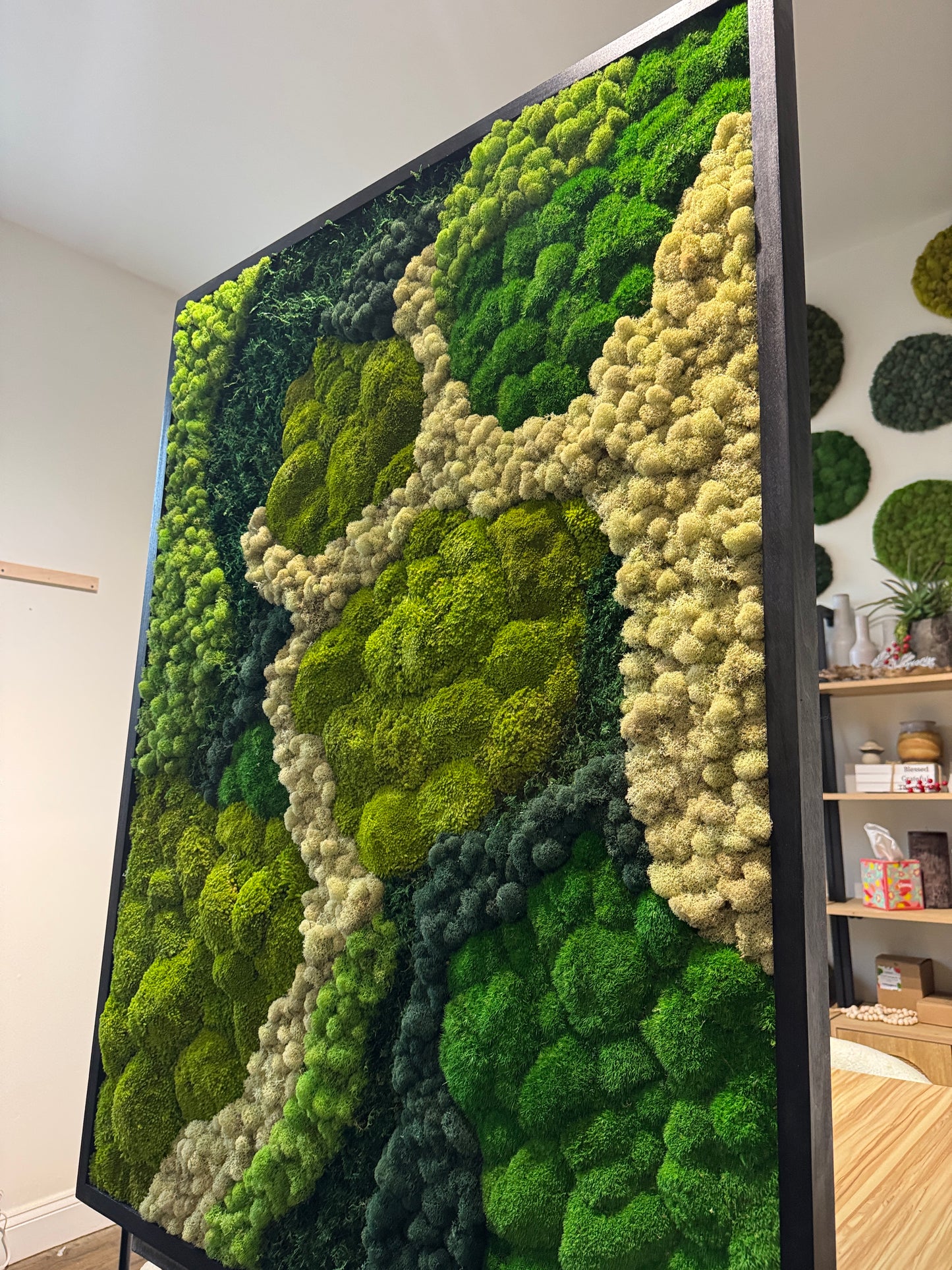 48x36" Angel's Forest Moss Art Frame: Ready to Ship