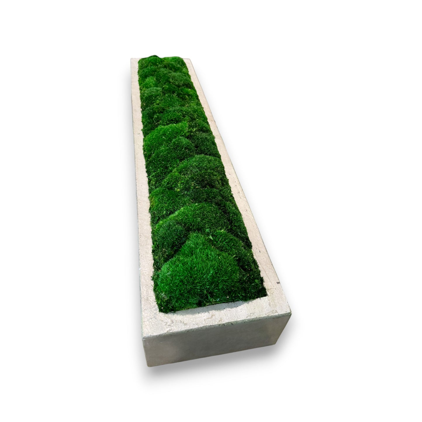 Restoration  Concrete Planter Moss Bowl 32" (Green Grass)