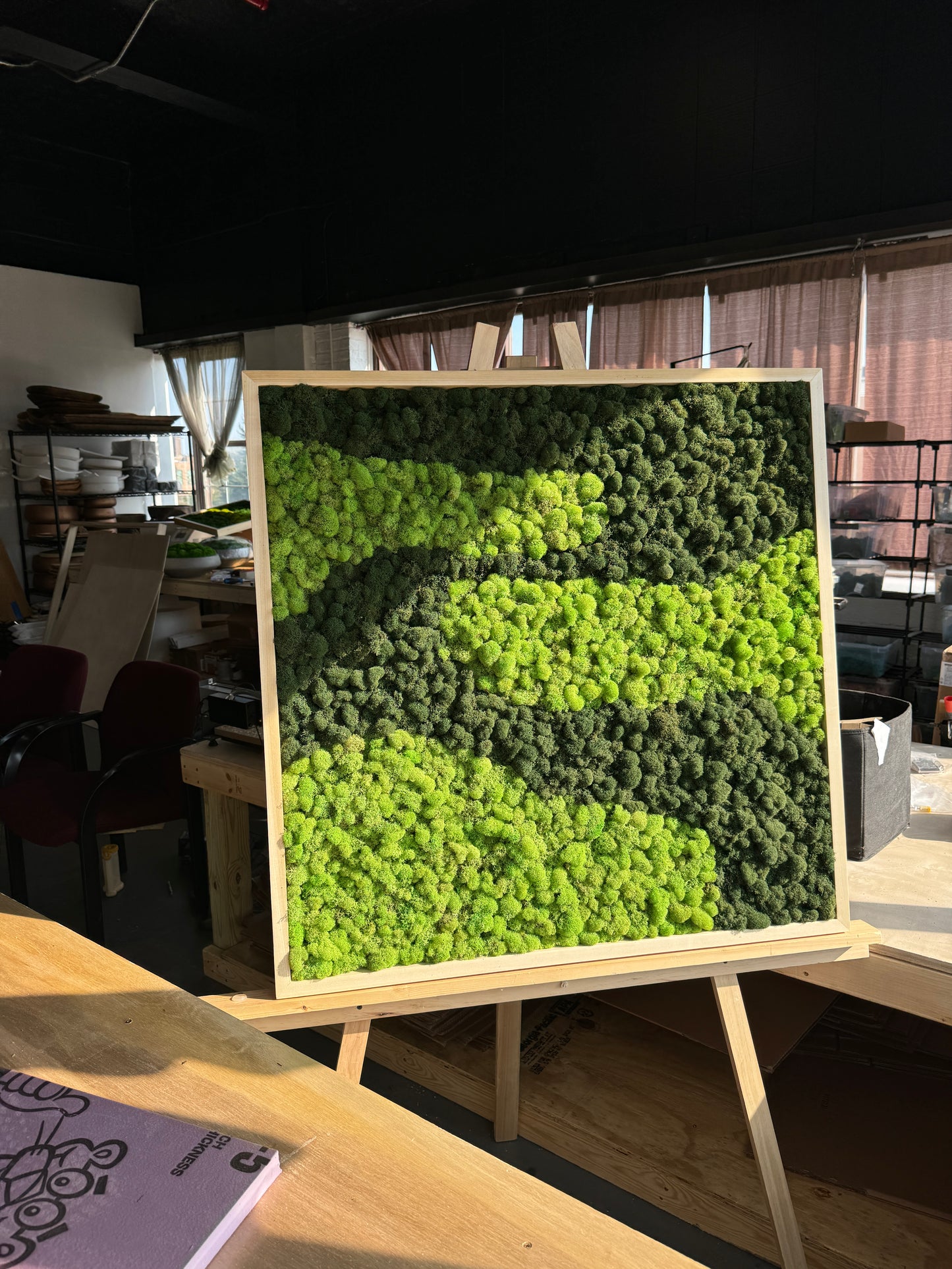 Reindeer Moss Frame - The Wavy