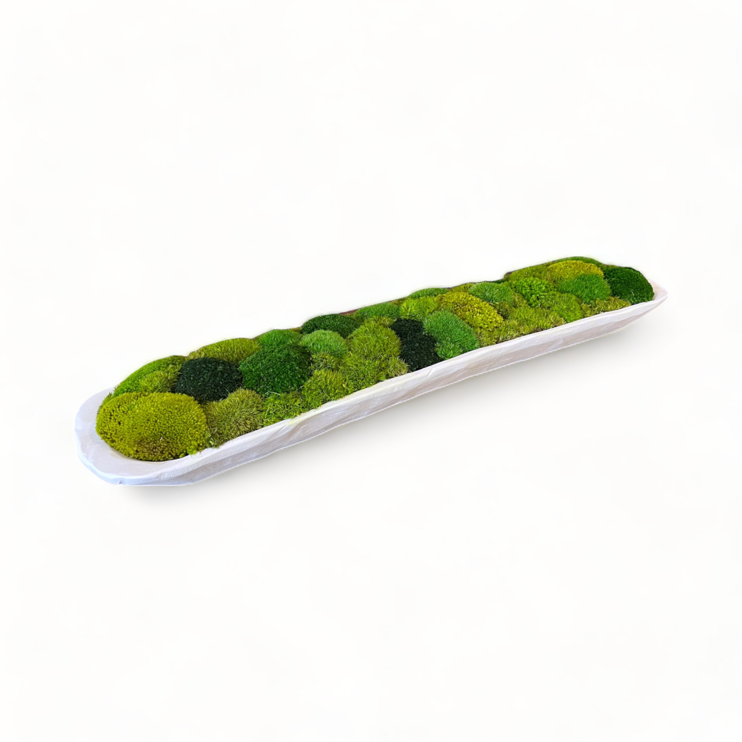 Reclaimed Moss Dough Bowl 30" or 40" (White, Multicolor)