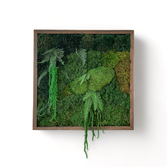 The Deep Jungle Moss Wall Art Frame