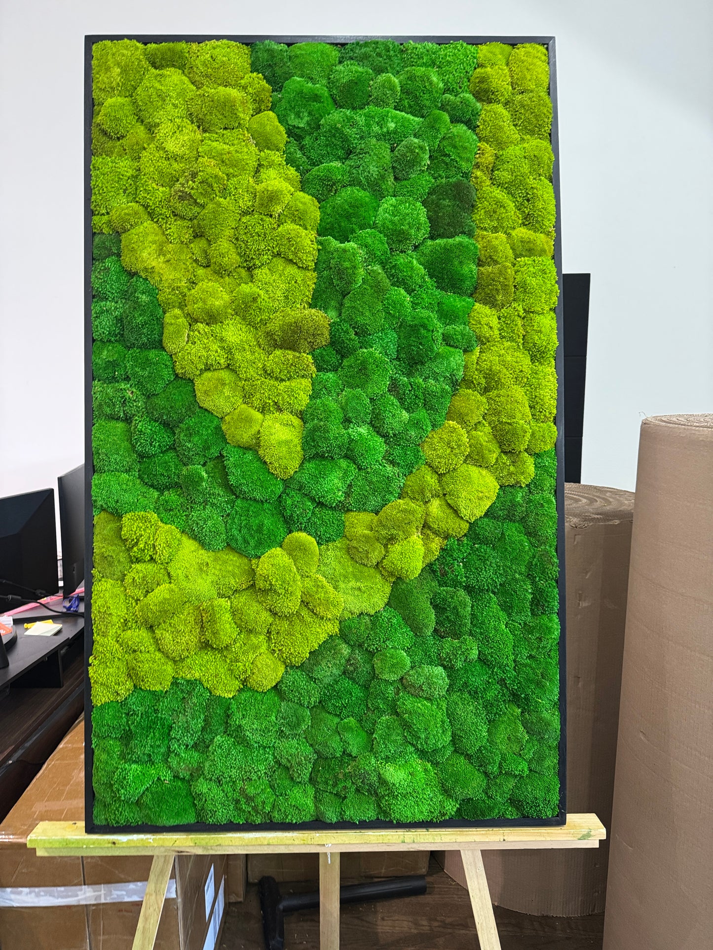 Abstract Moss Art Frame (One Piece)
