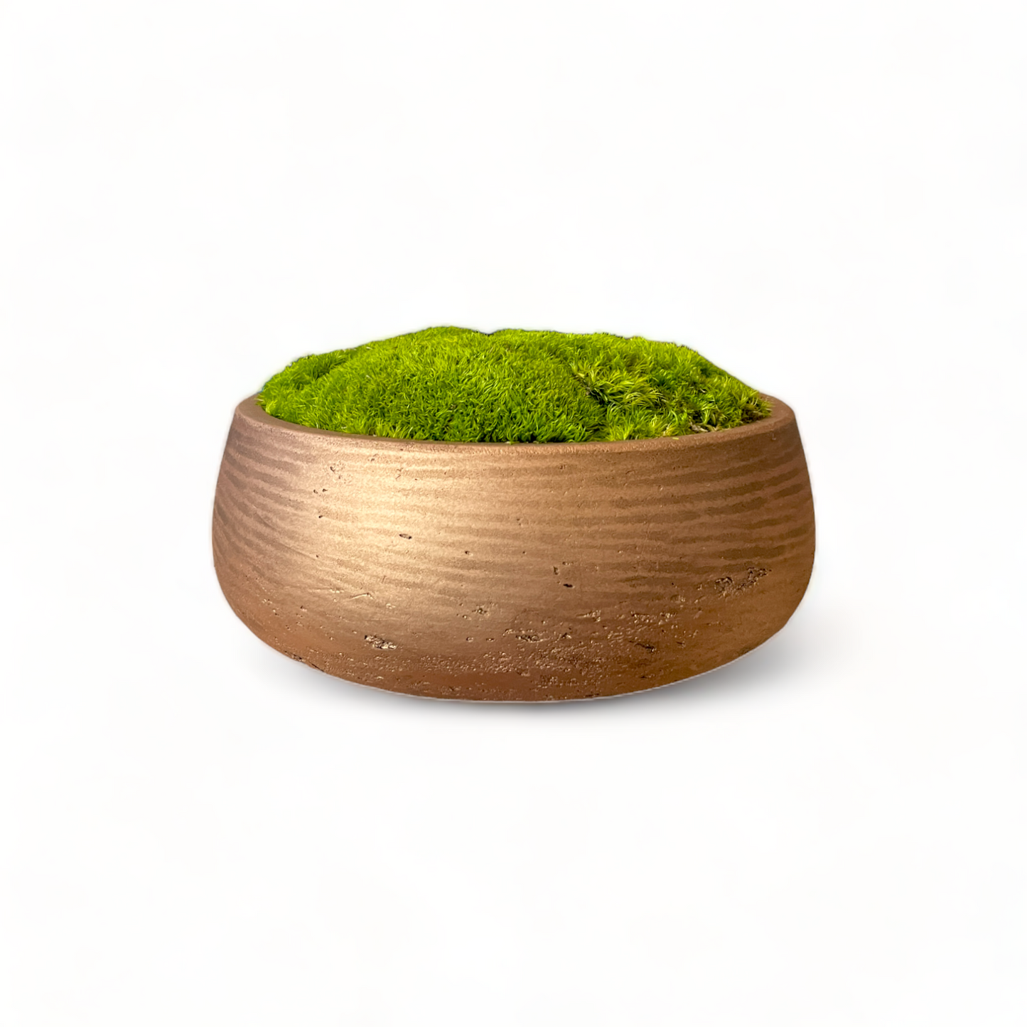 The Golden Copper Moss Bowl - Light Green