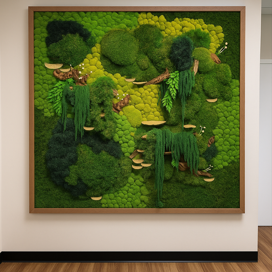 Enchanted Forest Moss Art Frame